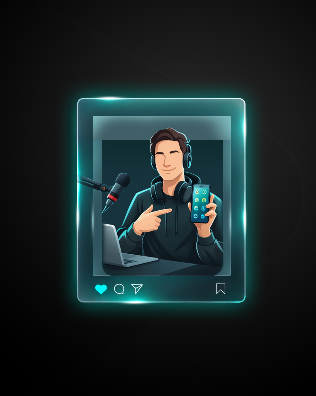 Creator speaking to camera in creator marketing